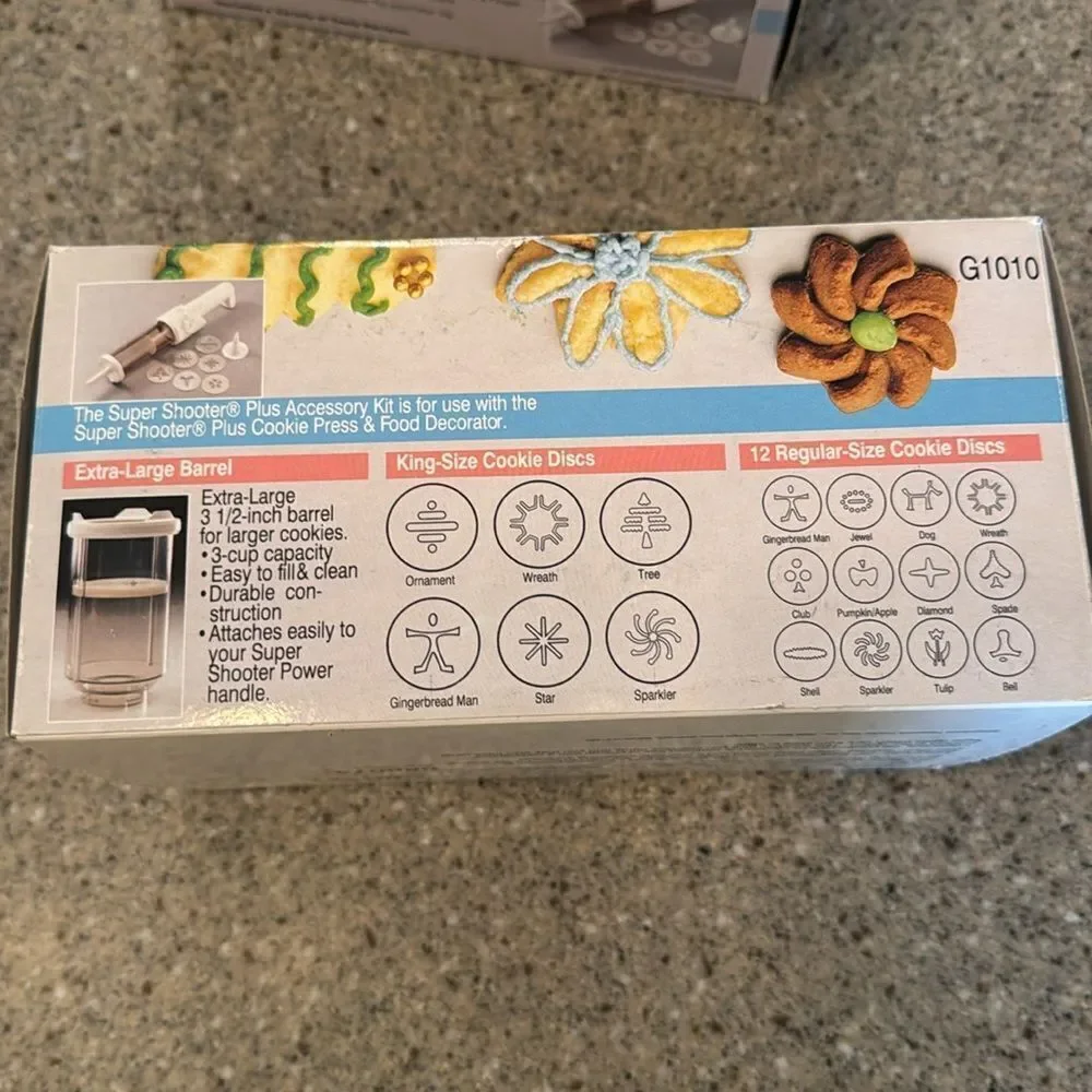 PROCTOR SILEX Vintage Super Shooter Plus Cookie Press & Accessory Kit